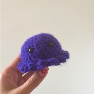 Purple Crochet Octopus Plushie